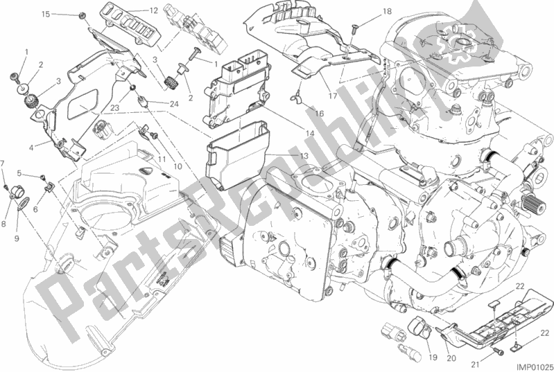 Wszystkie części do Jednostka Steruj? Ca Silnika Ducati Monster 1200 S 2018